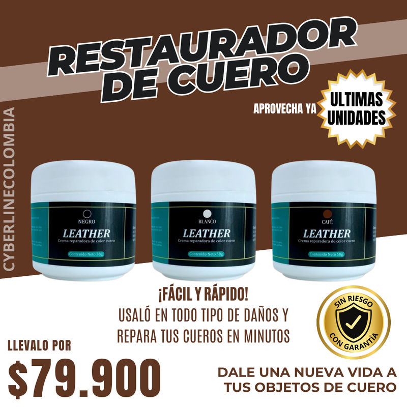 Restaurador De Cuero 50 Gr - ¡Devuelve la vida y el Brillo a tus artículos!