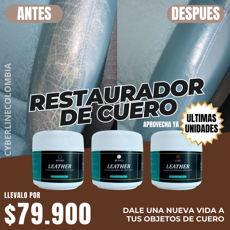 Restaurador De Cuero 50 Gr - ¡Devuelve la vida y el Brillo a tus artículos!