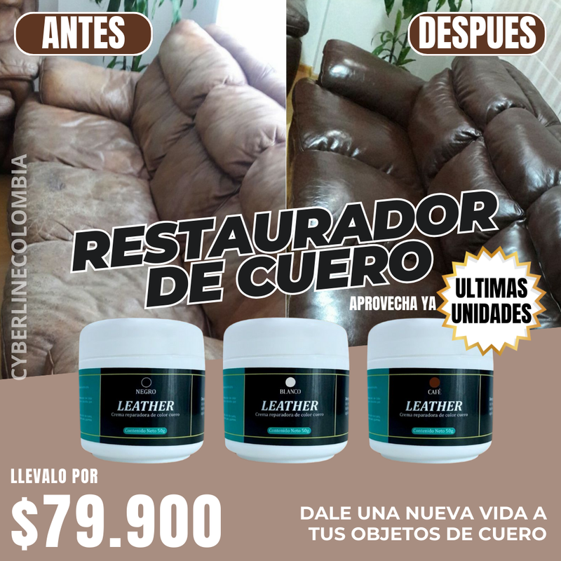 Restaurador De Cuero 50 Gr - ¡Devuelve la vida y el Brillo a tus artículos!